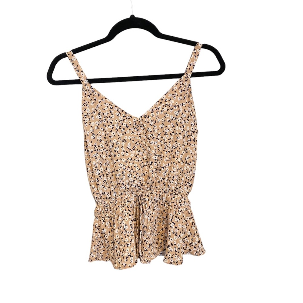 Sienna sky floral peplum blouse size small